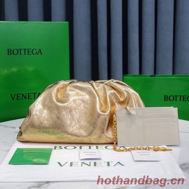 Bottega Veneta Leather clutch 576227 gold