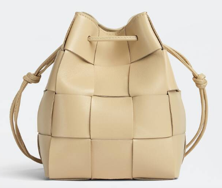 Bottega Veneta Small Cassette Bucket Bag 680218 Porridge