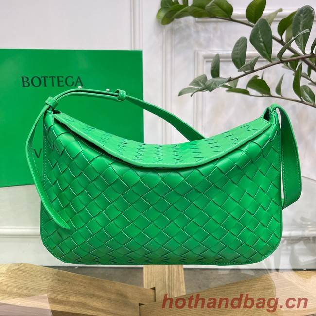 Bottega Veneta Intreccio leather shoulder bag 690226 Parakeet