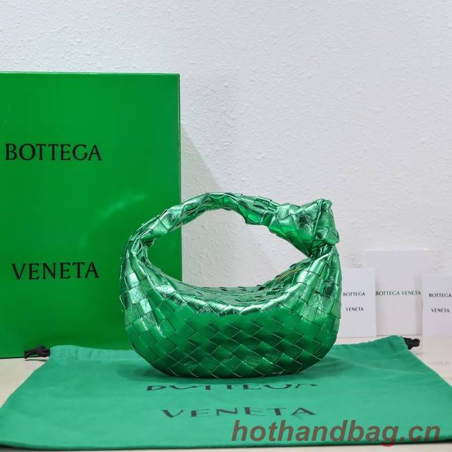 Bottega Veneta Mini intrecciato leather top handle bag 651876 Parakeet