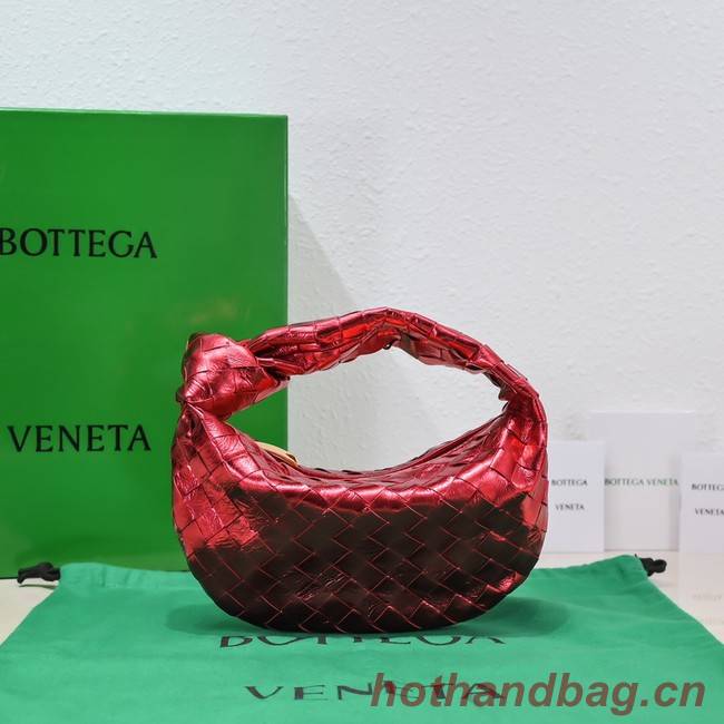 Bottega Veneta Mini intrecciato leather top handle bag 651876 red