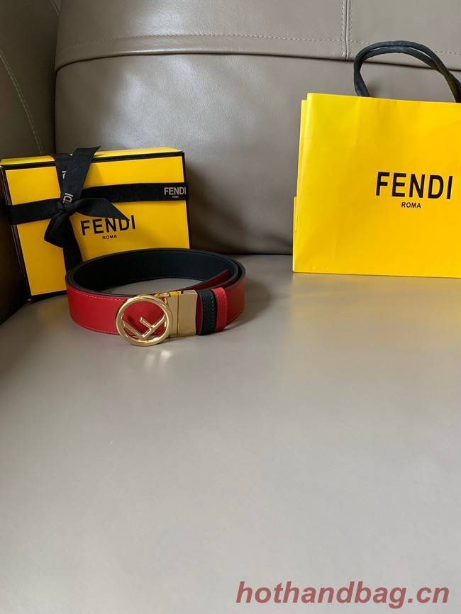 Fendi Leather Belt 34MM 2771