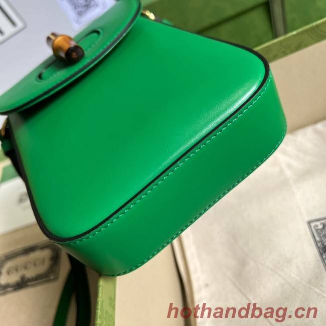 Gucci Bamboo mini handbag 702106 green