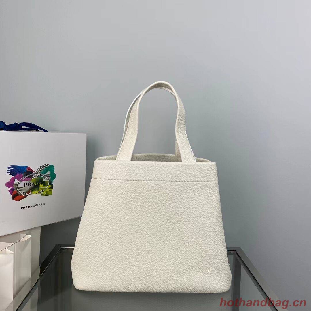 Prada leather tote bag 1AG833 white