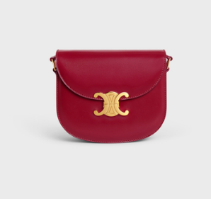 Celine TEEN BESACE TRIOMPHE IN SHINY CALFSKIN 110413 CARMIN