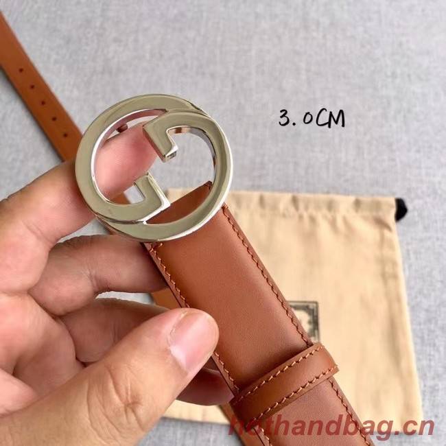 Gucci Blondie 30MM leather belt 703148-3