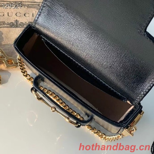 Gucci Horsebit 1955 strap wallet 699760 black