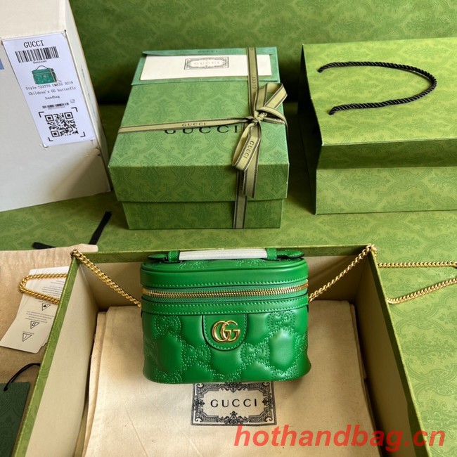 Gucci GG Matelasse top handle mini bag 723770 Green