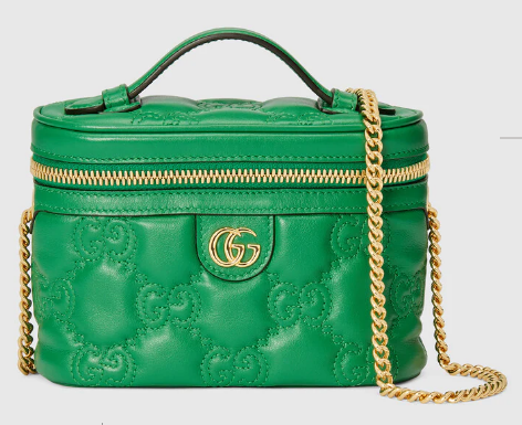 Gucci GG Matelasse top handle mini bag 723770 Green