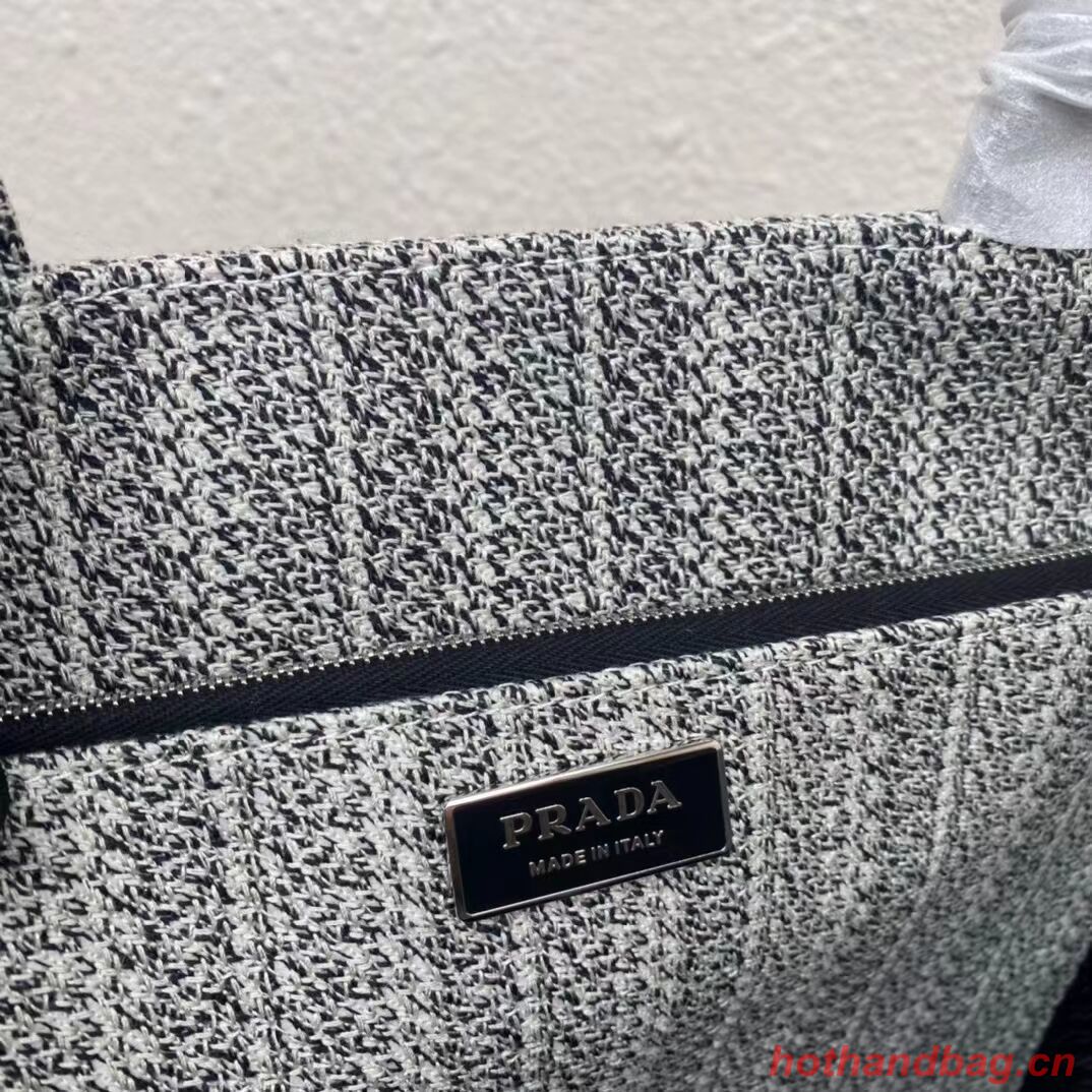 Prada SHOPPING BAG 1AV332 Black&grey