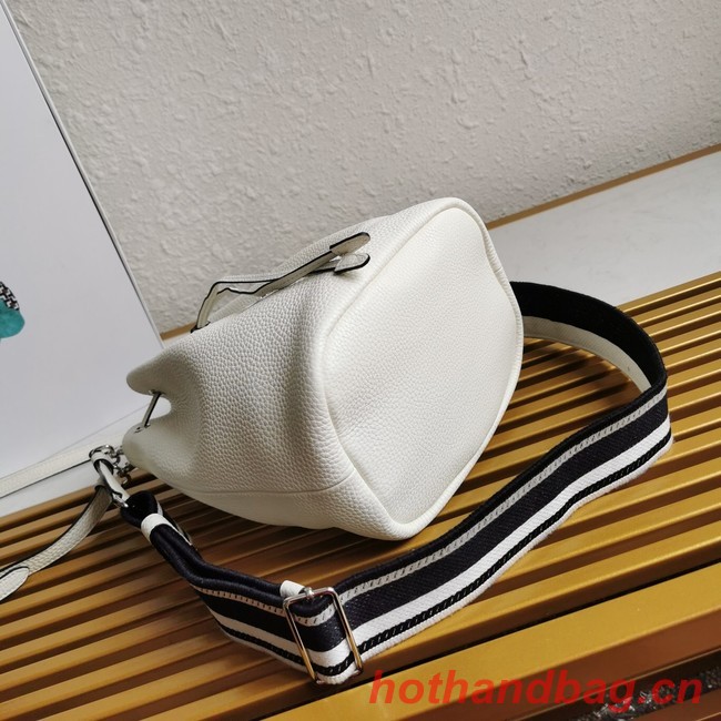 Prada leather Shoulder Bag 1BE060 white