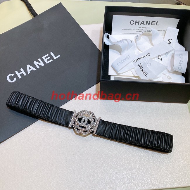 Chanel 30MM Leather Belt 7114-1