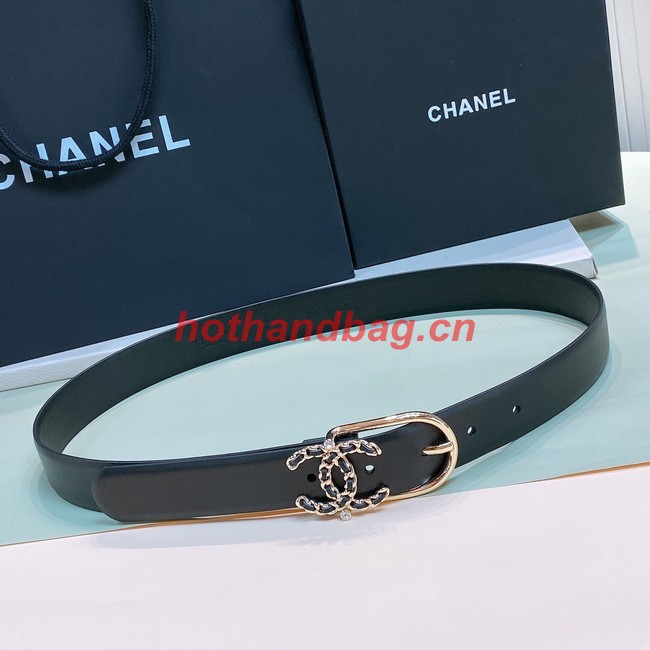 Chanel 30MM Leather Belt 7116-1