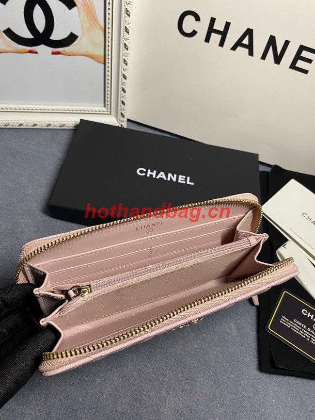 Chanel Calfskin Leather & Gold-Tone Metal AP2739 pink