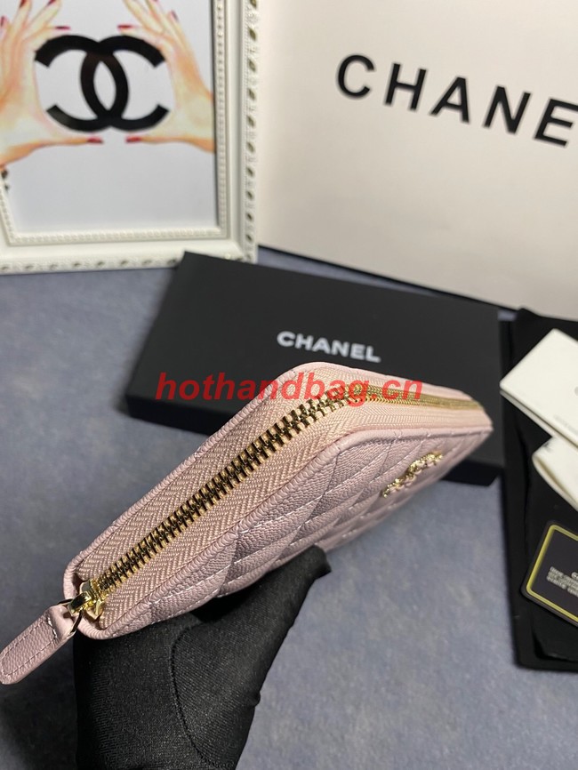 Chanel Calfskin Leather & Gold-Tone Metal AP2739 pink