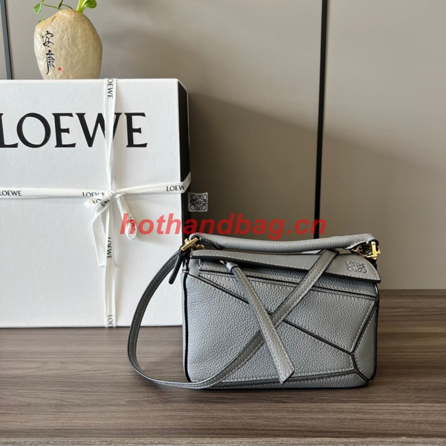 Loewe mini Puzzle Bag Original Leather 6134 gray