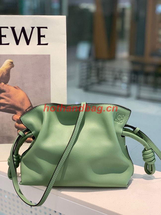 Loewe Flamenco Clutch Bag Original Leather LE0556 green