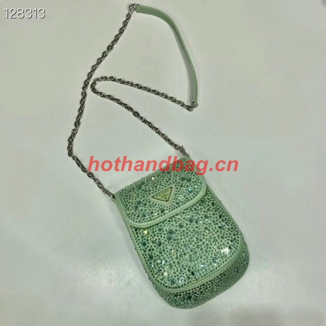 Prada Prada crystal mini-bag 1BH185 green