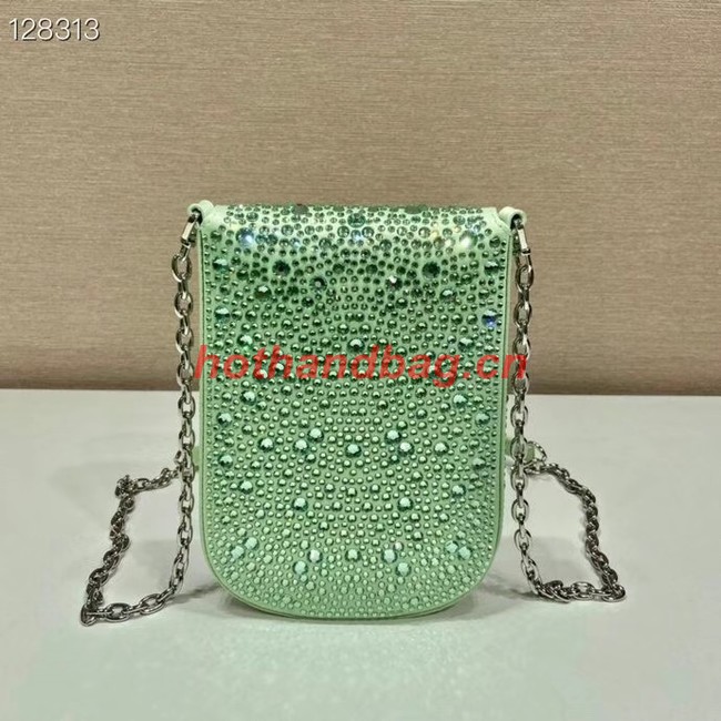 Prada Prada crystal mini-bag 1BH185 green