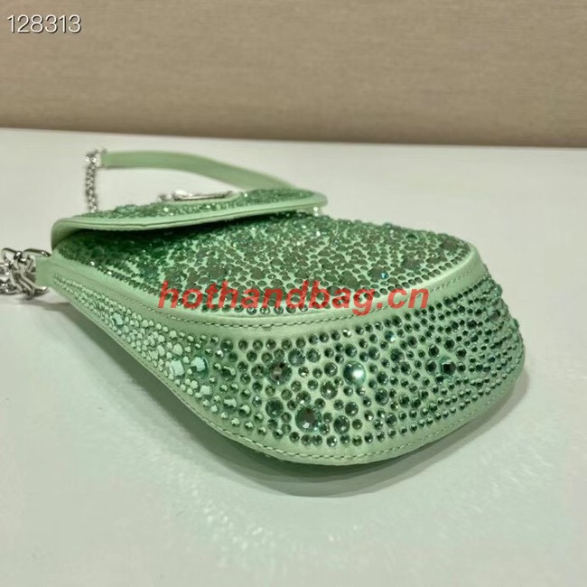 Prada Prada crystal mini-bag 1BH185 green