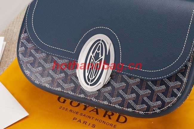 Goyard Calfskin Leather shoulder bag 9967 dark blue