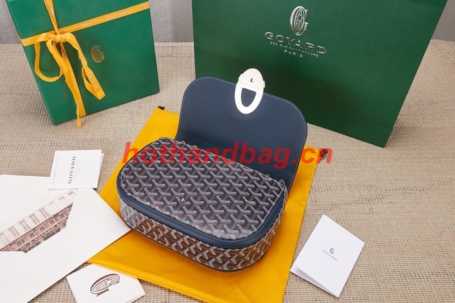 Goyard Calfskin Leather shoulder bag 9967 dark blue