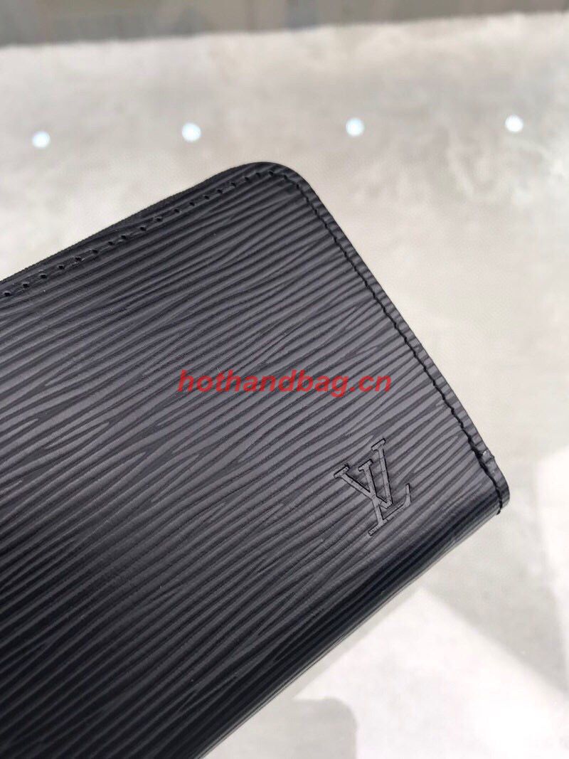 Louis Vuitton CARTERA CLEMENCE WALLET Original EPI Leather M60915 Black