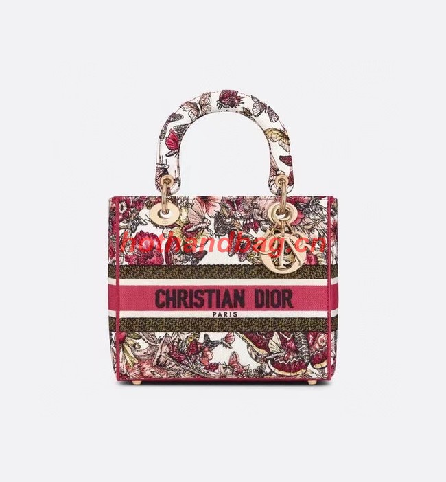 DIOR LADY D-LITE BAG Embroidery M0566BRE-10