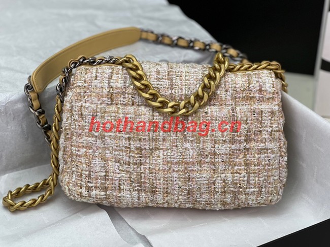 CHANEL 19 HANDBAG AS1160&AS1161 light pink