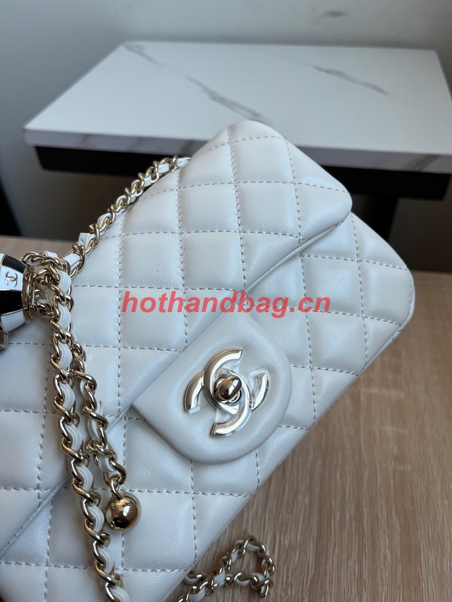 CHANEL MINI FLAP BAG AS1787 white