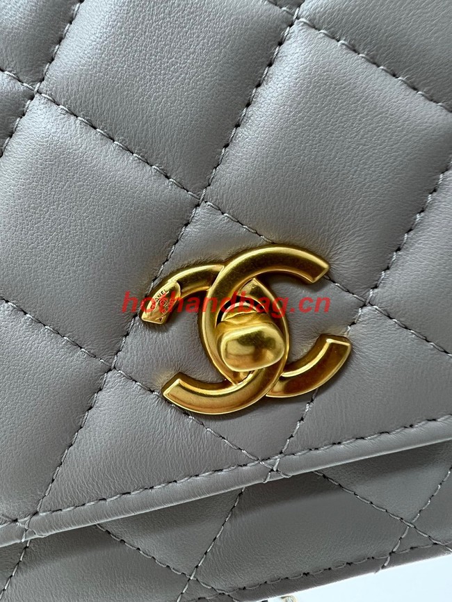 CHANEL WALLET ON CHAIN AP1450 light gray