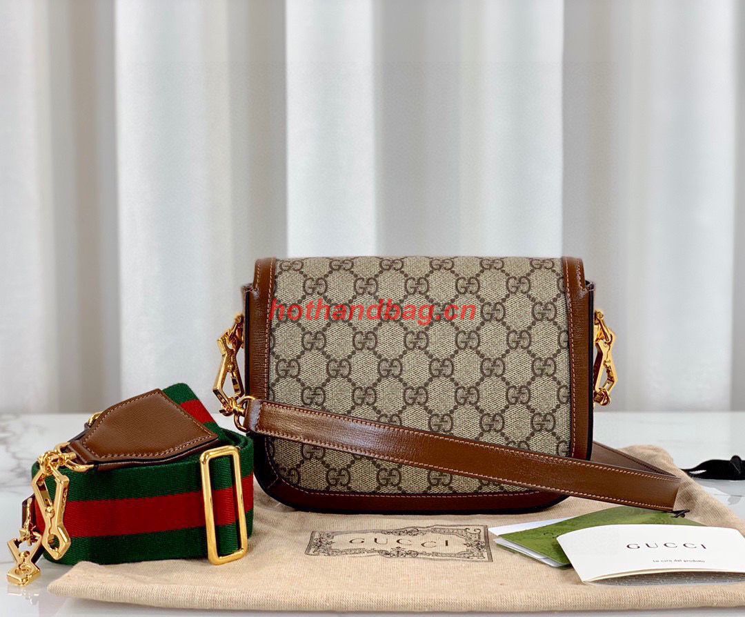 Gucci Horsebit 1955 GG mini bag 658574 brown