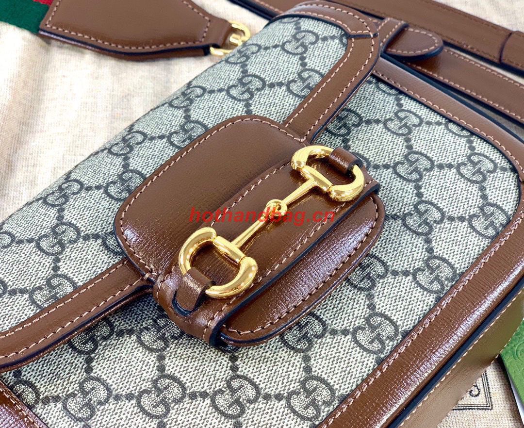 Gucci Horsebit 1955 GG mini bag 658574 brown