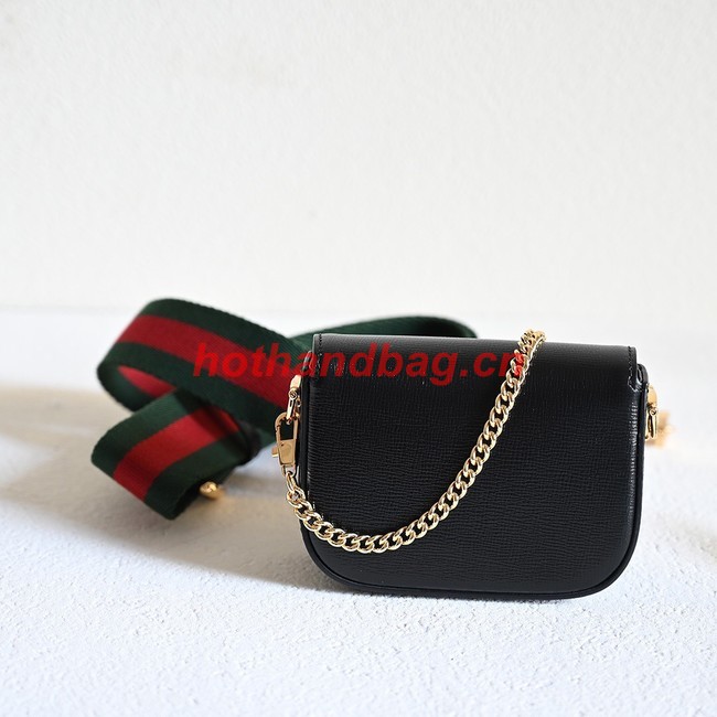 Gucci Horsebit 1955 strap wallet 699760 Black 