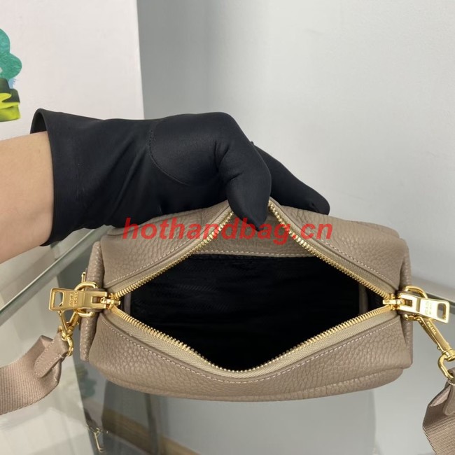 Prada Medium leather bag 1BH187 gray