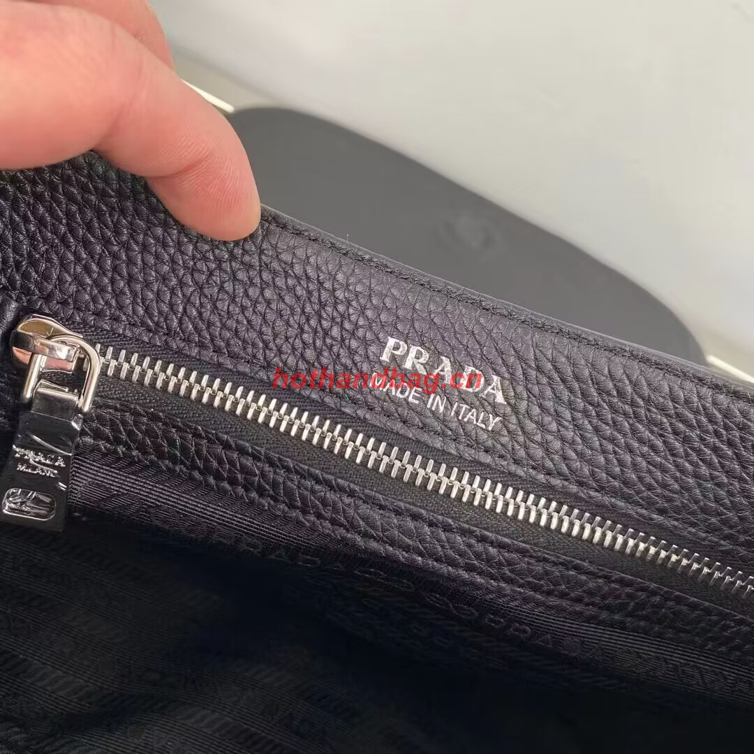 Prada Leather shoulder bag 1AD229 black