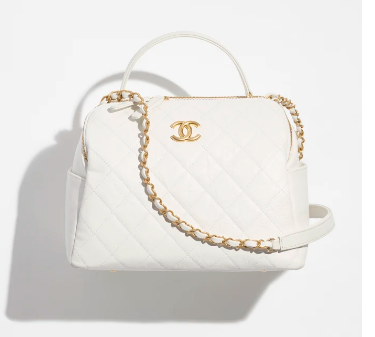 Chanel BOWLING BAG AS3740 white