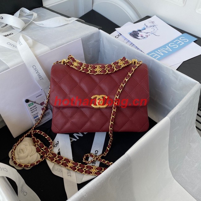 Chanel FLAP BAG AS3580 red