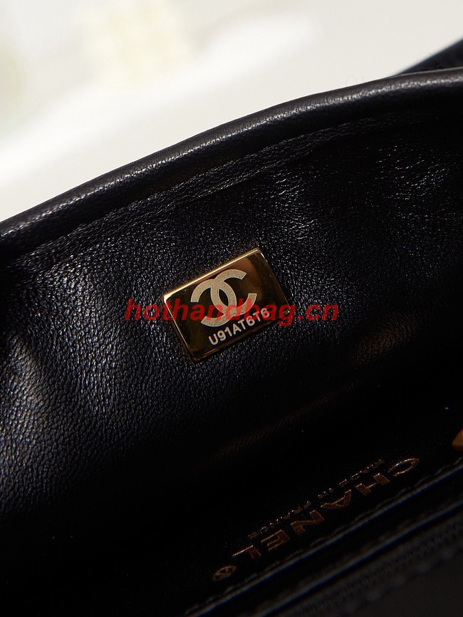 Chanel FLAP BAG AS3767 BLACK