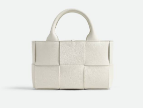 Bottega Veneta Candy Arco Tote Bag 729029 white