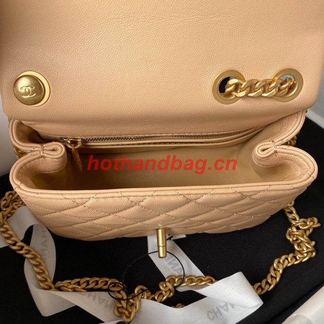 Chanel MINI FLAP BAG AS4040 apricot