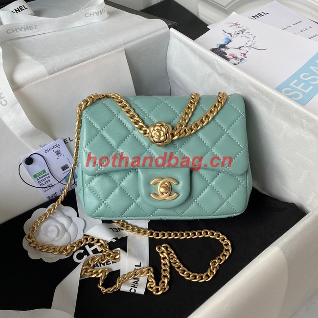 Chanel MINI FLAP BAG AS4040 light blue