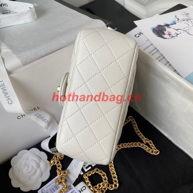 Chanel MINI FLAP BAG AS4040 white