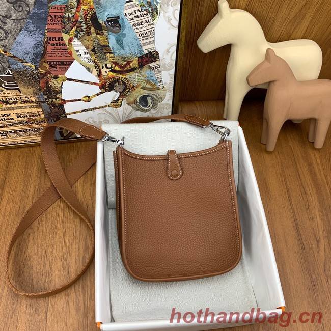 Hermes Evelyne original togo leather mini Shoulder Bag H15655-4