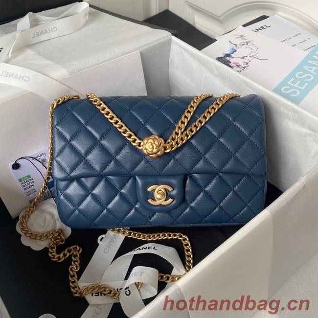 Chanel SMALL FLAP BAG AS4064 dark blue