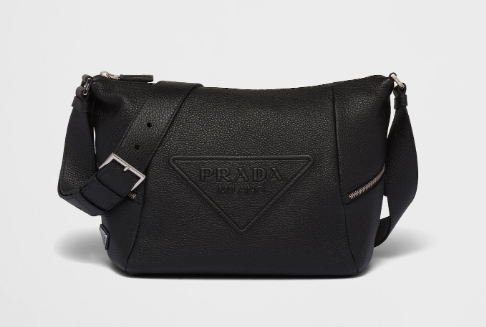 Prada Leather bag with shoulder strap 2VH165 black