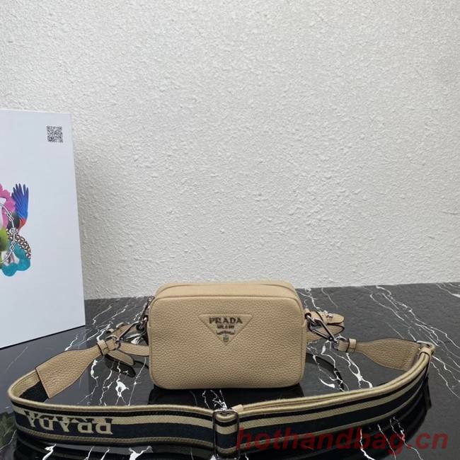 Prada Leather shoulder bag 1BH192 Sand Beige