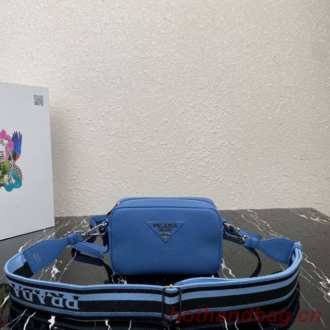 Prada Leather shoulder bag 1BH192 blue