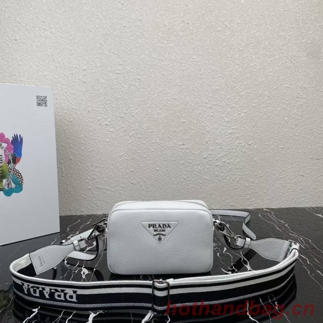 Prada Leather shoulder bag 1BH192 white