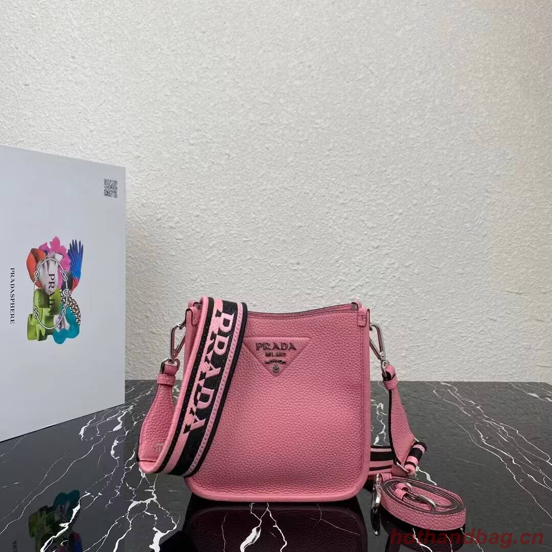 Prada Leather mini shoulder bag 1BH191 pink